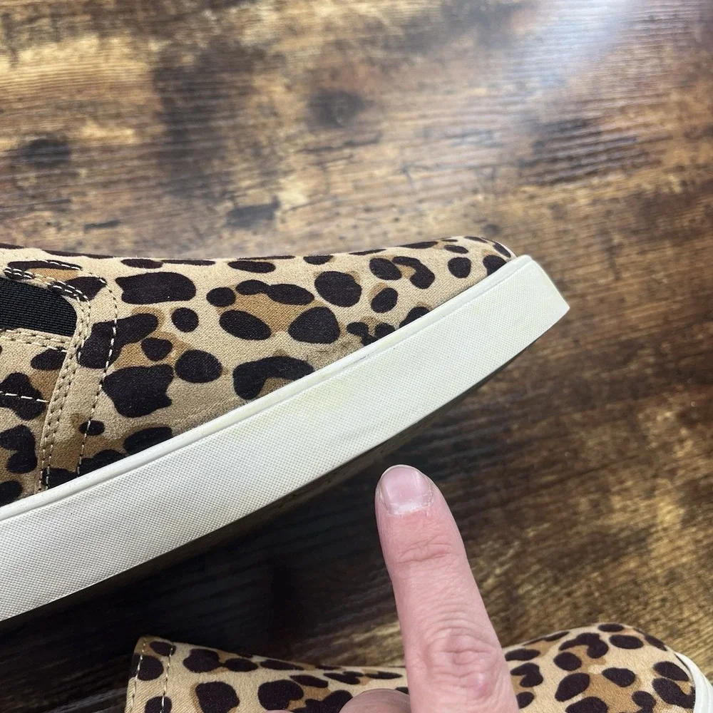 Dr. Scholls Leopard Print Loafers Size 8.5M Be Free Comfort Flats Slip On Casual